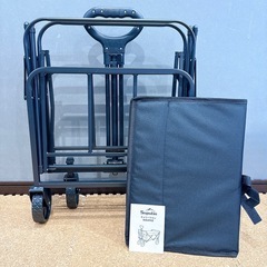 【新品未使用】アウトドアワゴン 耐荷重100kg 容量100L キャリーワゴン 黒 コンパクトの画像