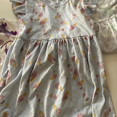 女児ワンピース　シャツ計３枚セット無料の画像