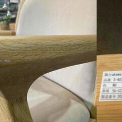 C28★飛騨家具★①Shirakawa シラカワ チェア キャスター付き ベージュ モダン風 シンプル インテリア の画像