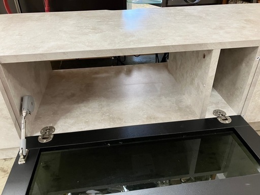 I2507-147 セラミック調 テレビボード 中古美品