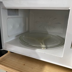 電子レンジ　ホワイトの画像