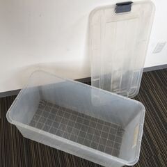 ○【0円処分品！土日引取可能な方優先！】あげます！キャスター付き収納ケース 74×39×35㎝ SOFLA K-74N 汚れ傷等訳あり品(NF250628)Zi-2066の画像