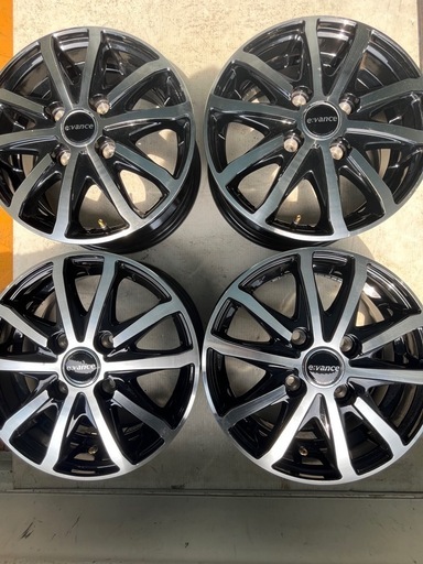 evance 13インチアルミホイール　4本セット　やや傷あり