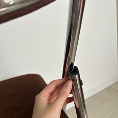 イトーキ　折りたたみ椅子　パイプ椅子　チェア　ブラウンの画像