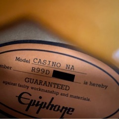 epiphone casino Peerless エピフォン カジノ ピアレス製 john lennon beatlesの画像