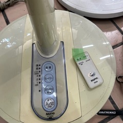 サンヨー　リモコン付き　扇風機の画像