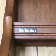 美品 karimoku カリモク スリッパラック 木製 ４段 ブラウン 1998年製 アンティーク　レトロ　 【糸島市内 送料無料】88192-1-②-020の画像
