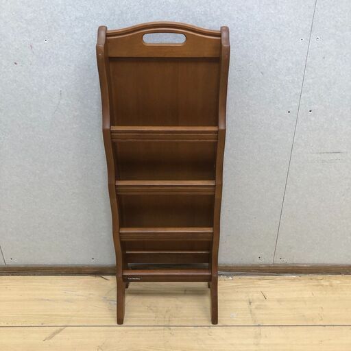 美品 karimoku カリモク スリッパラック 木製 4段 ブラウン