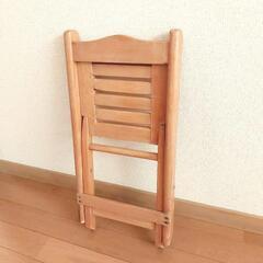 Vintage 木製 折りたたみ式 チェアの画像