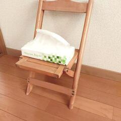 Vintage 木製 折りたたみ式 チェアの画像