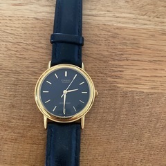 カシオ　レザー　時計の画像