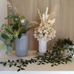 造花・花瓶 インテリア4点セット 展示品