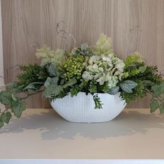 造花・花瓶 インテリア4点セット 展示品の画像