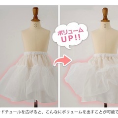 【新品未使用】　キャサリンコテージ  パニエ  38㎝丈　フリーサイズ　　120〜の画像