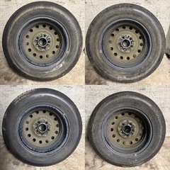 A-23 
タイヤ 中古 鉄 ホイール 付きBRIDCESTONE NEXTRY 195/65R14 の画像