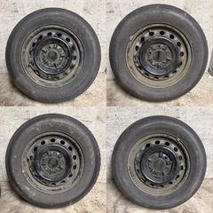 A-23 
タイヤ 中古 鉄 ホイール 付きBRIDCESTONE NEXTRY 195/65R14 の画像