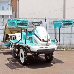  長岡市 クボタ 田植機 5条植え EP55 約248h 動作確認済み ガソリン パワステ セルスタート e-stop 整地ローター モンロー 中古 倉庫保管の画像
