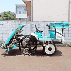  長岡市 クボタ 田植機 5条植え EP55 約248h 動作確認済み ガソリン パワステ セルスタート e-stop 整地ローター モンロー 中古 倉庫保管の画像