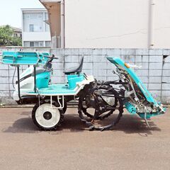  長岡市 クボタ 田植機 5条植え EP55 約248h 動作確認済み ガソリン パワステ セルスタート e-stop 整地ローター モンロー 中古 倉庫保管の画像