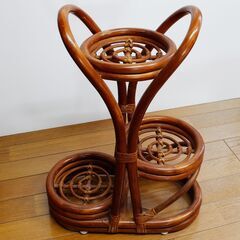 竹製 フラワースタンド　屋内用　中古　の画像