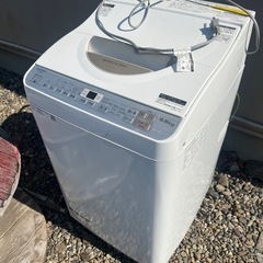 シャープ製、縦型洗濯機、2018年製