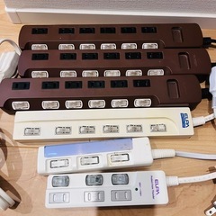 電源タップ、延長ケーブル各種の画像