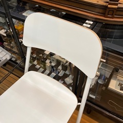 【リサイクル市場エコ伊川谷】 IKEA FRANKLIN フランクリン 白 74cm 折りたたみチェア【取りに来られる方限定】の画像