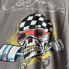 エドハーディー　スカルTシャツの画像