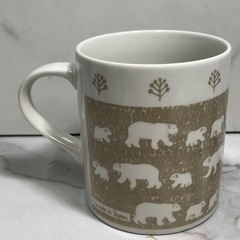 ☆値下げ☆I 2506-715 白くま ベージュ マグカップ　中古美品の画像