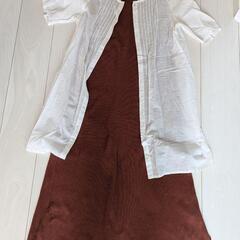 StudioCLIP ワッフル素材ロングワンピース&note et silence ロングブラウス／ワンピースブラウスの画像