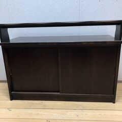 がっしりした木部デザイン karimoku RUSTIC（カリモク ルスティック）のカウンター テーブル　アンティーク　レトロ　【糸島市内 送料無料】 88192-1-④-020の画像