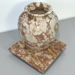 [八5711]　花瓶　重量　花瓶4.42kg  台座2.18kg...