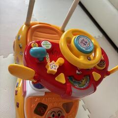 アンパンマン　 よくばりビジーカー　 押し棒＋ガードなし　のりもの　おもちゃの画像