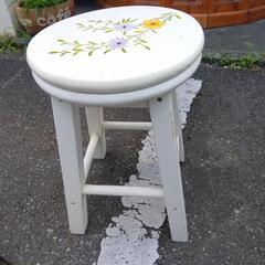 ありがとうございます。花がら天板回転スツールの画像