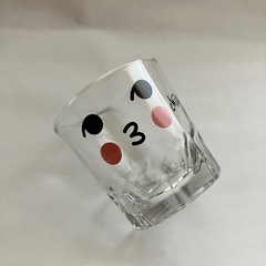 ★未使用！かわいいイラスト♪ 韓国 焼酎 ショットグラス No.2（グラス/コップ/ソジュ/透明/ガラス製）の画像