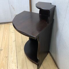がっしりした木部デザイン karimoku RUSTIC（カリモク ルスティック）のコーナーテーブル　アンティーク　レトロ　【糸島市内 送料無料】88192-1-⑤-020の画像