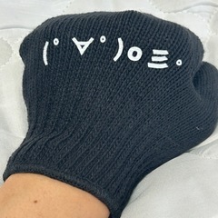 ②( ﾟ∀ﾟ)o彡ﾟ顔文字手袋(厚手)の画像