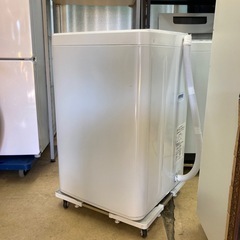 美品 2022年製 ヤマダセレクト 全自動洗濯機 6.0kg 配達設置対応・一ヶ月保証 ホワイト YAMADA SELECT YWMT60H1の画像