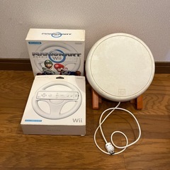 Wiiハンドルと太鼓
