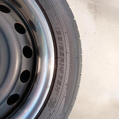 夏タイヤ 鉄ホイールリング付4本セットの画像