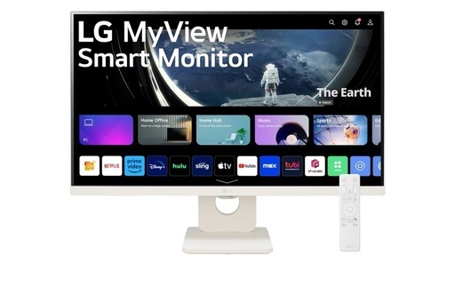 webOS搭載 24.5インチ(ホワイト) フルHD IPS LG MyView Smart Monitor（チューナーレステレビ）