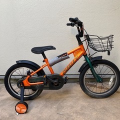 【大阪堺市/取引】子供自転車　16インチ 子供自転車16インチ補助輪あり (のってィ) 堺市のマウンテン