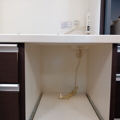 NITORI　キッチンボード　レンジボード　レンジ台　食器棚　ブラウン　DBR　ニトリ　サイズ（約）幅80×奥50×高180　　■近隣配送無料 買取GO‼　栄和店の画像