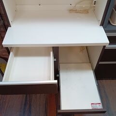 NITORI　キッチンボード　レンジボード　レンジ台　食器棚　ブラウン　DBR　ニトリ　サイズ（約）幅80×奥50×高180　　■近隣配送無料 買取GO‼　栄和店の画像