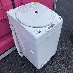 【安心発送】 T023☆2022年製☆SHARP洗濯機8KG (☆家電販売☆無料 熱乾燥4.5KG 洗濯機
