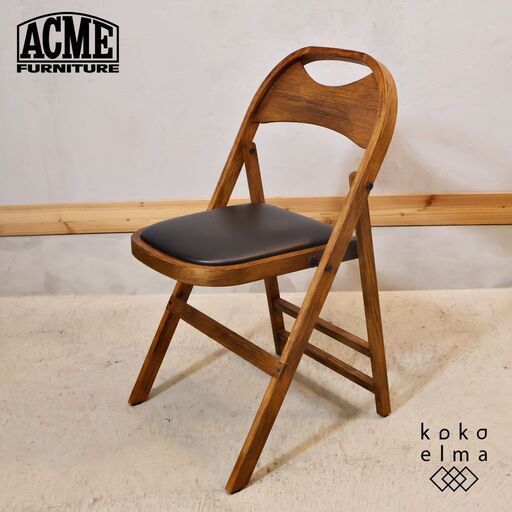ACME FURNITURE(アクメファニチャー)のビンテージスタイルのモダンなCULVER CHAIR(カルバーチェアー)です。ブルックリンスタイルなどにもおススメのフォールディングチェアー！