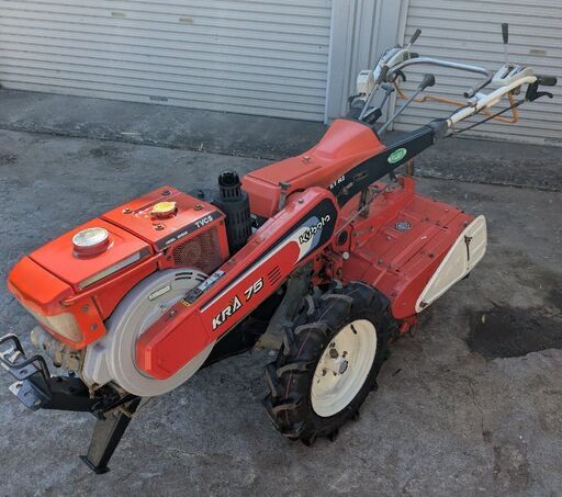 鹿児島発　クボタ　　セル始動　KRA75ディーゼルエンジン耕うん機　タイヤ新品交換済み　バッテリー新品交換済み