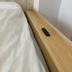 【セミダブル】高反発　高級マットレス付きベットの画像