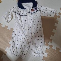 ②ベビー服　冬用　長袖　60-70 ブルー