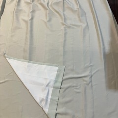【受取者決定】フック付 ニトリ カーテン 100×175 2枚【貰い手見つからなければ破棄予定】